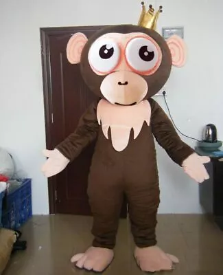 Brown Colour Monkey Mascot Costume Adult To Wear For • $252