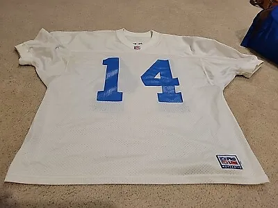 RARE VINTAGE 1999 DETROIT LIONS GAME ISSUED FOOTBALL JERSEY #14 Size 46 • $99.95