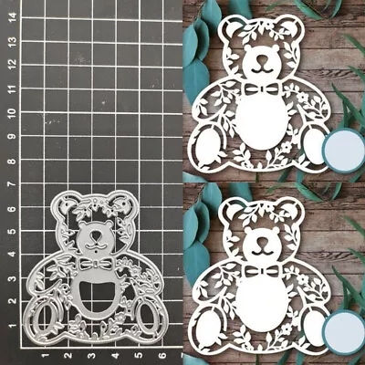 Bear Animal Craft Metal Cutting Dies Scrapbooking Album Embossing Stencils Mould • $5.54