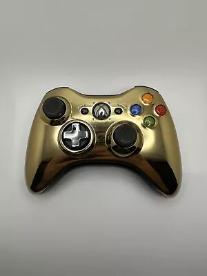 $35 • Buy Microsoft Xbox 360 Limited Edition Chrome Gold Wireless Controller