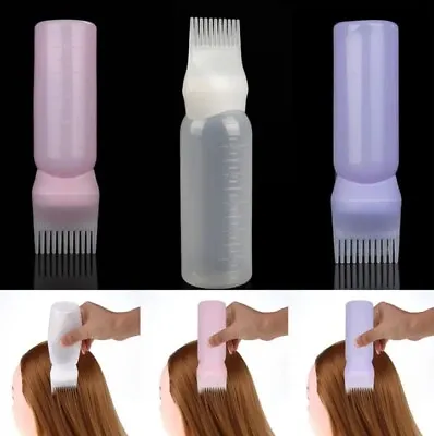 Dyeing Shampoo Bottle Oil Comb Hair Tools Hair Dye Applicator Brush Bottle - One • £3.39