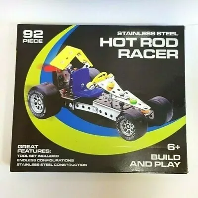 Hot Rod Racer Metal Construction Model Kit Kids Boys Toy 92 Piece  • £9.95
