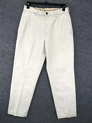 Brooks Brothers Pants Mens 34 Ivory 100% Cotton • $19.99