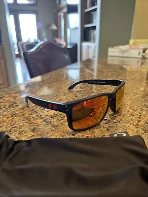 NEW* Oakley HOLBROOK XL Matte Black Ducati Red PRIZM Ruby Lens Sunglass 9417-04 • $89.99