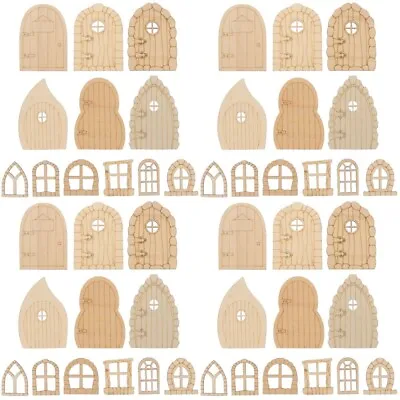  192 Pcs Small Outdoor Playset Mini Toys For Kids Fairy Wooden • £34.48