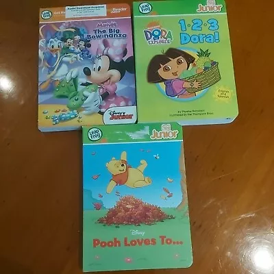 LeapFrog Tag Junior Books Dora Explorer Disney Princess Pooh Bear • £8.99