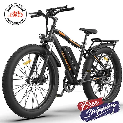 E-bike 26  750W 48V Electric Bike Mountain Bicycle Fat Tire 28mph For Adults • $900.90