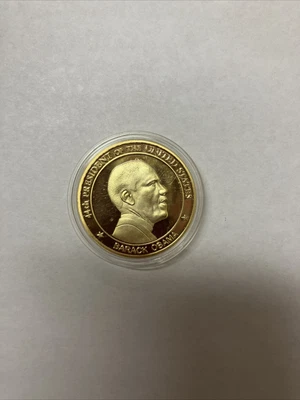 $14.99 • Buy Gold Plated 2009 Inauguration Coin President Barack Obama