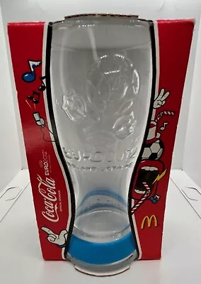 Coca-Cola Glass UEFA EURO 2012 Poland Ukraine Blue Band - Promotional McDonalds • $20