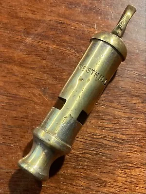 Rare Collectable 1908 Patent The Metropolitan 'NESTHILL' Whistle J Hudson & Co • £95