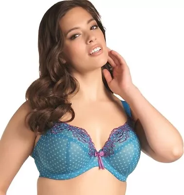 Elomi Betty Plunge Bra 36D Turquoise • $22.99