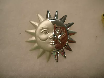 Danecraft Vtg Nos Sun Moon Face Pin • $1