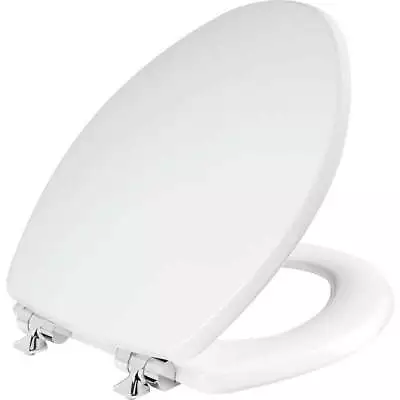 Mayfair Benton? Elongated Enameled Wood Toilet Seat In White With STA-TITE • $27.83