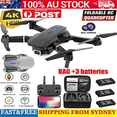 $39.89 • Buy RC Professional Drone Dual HD Camera Pro 4K Optical Flow WIFI FPV Quadcopter
