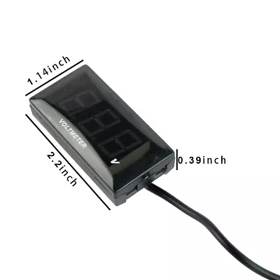 Warning Lights 12V LED Digital Monitor For Caravan Car Battery Volt Meter • £8.15