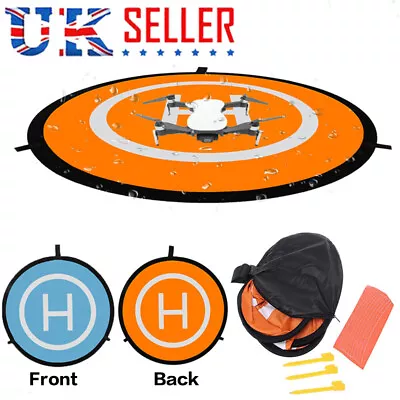 55/75/110cm Quality Helicopter Landing Pad RC Drones Mat Helipad Unmanned Aerial • £8.49