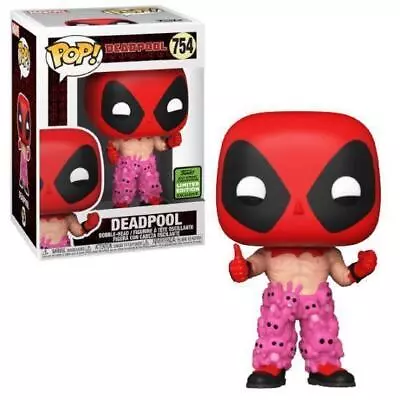 Funko POP Deadpool With Teddy Belt ECCC 2021 #754 Vinyl Figure Limited Edition • $35