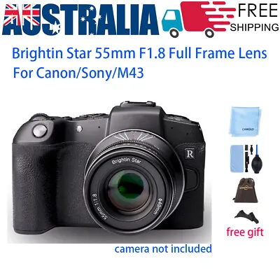 $132.99 • Buy Brightin Star 55mm F1.8 Full Frame Lens For Nikon Canon RF SONY E 