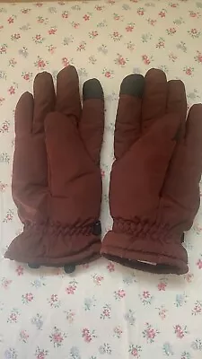 EUC Eddie Bauer Women Large Sun Valley Gloves Dark Sable • $24.99