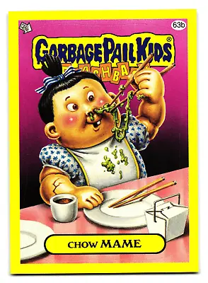 Chow MAME 63b 2011 Topps Garbage Pail Kids Flashback Series 3 Sticker GPK • £3.37