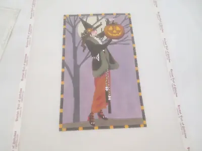Witch W/ Pumpkin-melissa Shirley-handpainted Needlepoint Canvas • $117.29