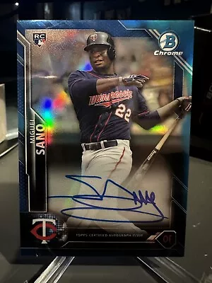 Miguel Sano 2016 Bowman Chrome Blue Refractor Auto RC  #25/150 • $0.99