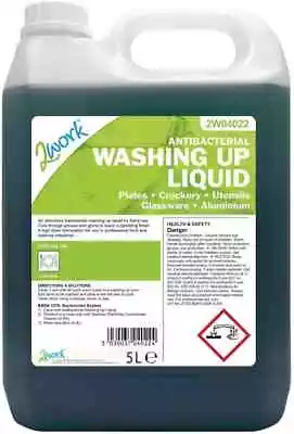 2Work Antibacterial Washing Up Liquid 5 Litre 2W04022 • £16.62