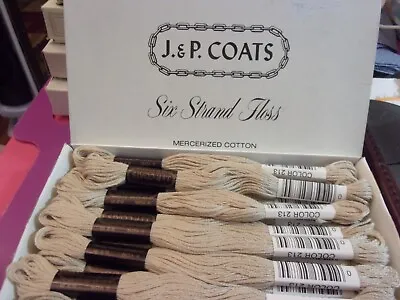 18 Sks J & P Coats Embroidery Floss New  Six Strand  9yds ~beige New • $6.50