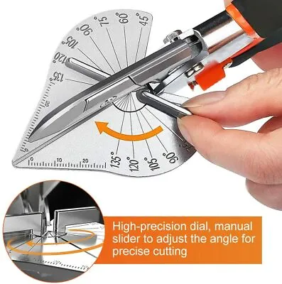 £15.95 • Buy Multi Angle Miter Shear Cutter Multifunction Trunking Shears Hand Tool 45-135°✅