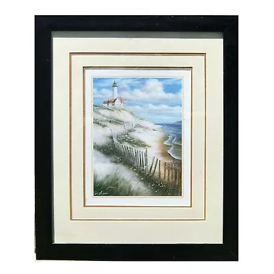 T.C. Chiu Lighthouse With Deserted Beach Framed Art Print Wall Art • $27.30