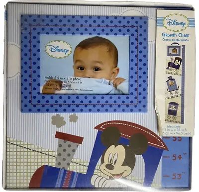 Disney BABY CHILD'S GROWTH CHART KEEPSAKE Train And Mickey Mouse By C.R. GIBSON • $11.50