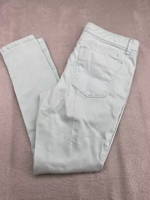 Mossimo Premium Denim Skinny Jeans Women’s Size 12 Mint Green Stretch Low Rise • $14.99