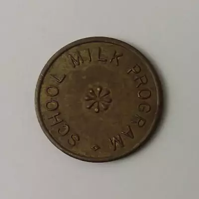 Vintage School Milk Program Trade Token 22mm • $12.95