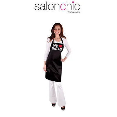 Salonchic 4075 Salon Spa Hair Cutting  We Love Nail  All-Purpose Nail Tech Apron • $16.99