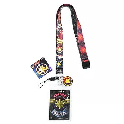 Marvel Comics Captain Marvel Lanyard With Soft Touch Dangle • $9.99