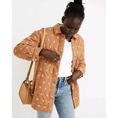  Madewell Quilted Belrose Shirt-Jacket In Bloom Dot Size XS NWOT • $59