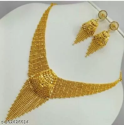 Indian Bollywood Bridal Choker Necklace Sets Gold Plated Fashion Wedding Jewelry • $33