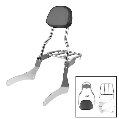 Sissy Bar Backrest Luggage Rack For Kawasaki Vulcan VN900 Custom Classic 06-17 • $79