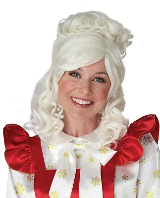 Christmas Mrs. Santa Claus Wig And Bun Clip Adult Costume  • $28.88