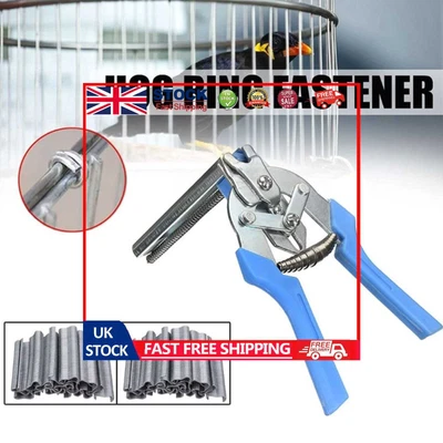 £7.93 • Buy Stainless Steel M-type Nails Ring Pliers Rustproof Wire Netting Clips Hand Tools