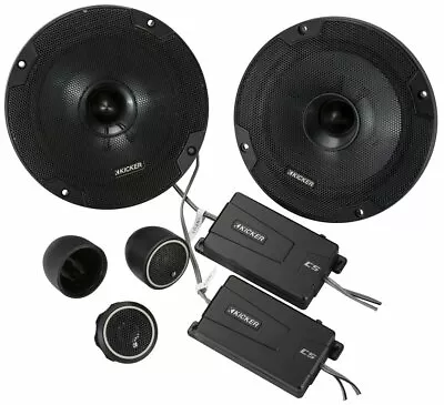 KICKER 46CSS654 6.5  6-1/2  600W RMS4-Ohm Car Audio Component Speakers CSS65 NEW • $152.96