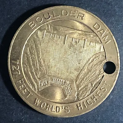 $19.99 • Buy Boulder Dam  World's Highest  Nevada-Arizona Boundary Medal / Token 30mm C1936