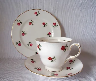 Colclough Ditsy Rose Rosebud Trio - Round Plate     Good Condition • £5.99