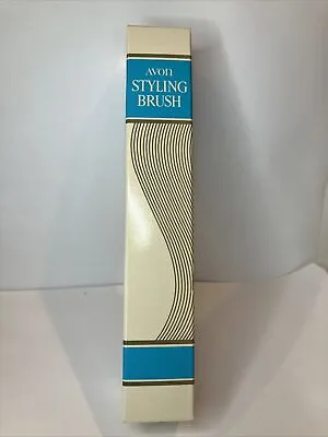 Sealed NEW Vintage AVON Styling Hairbrush Nylon Bristle Blue NOS • $97.47