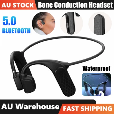 $20.95 • Buy Bluetooth Headphones Bone Conduction Sport Waterproof Wireless Earphones Headset