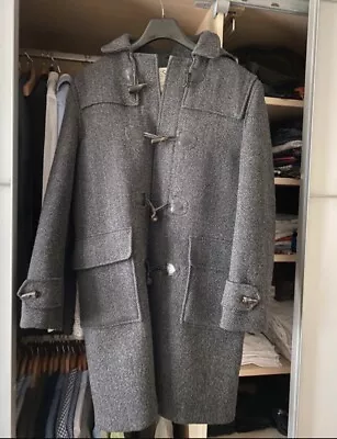 Hackett London - Grey Duffle Coat With Removable Hood - Medium • £80