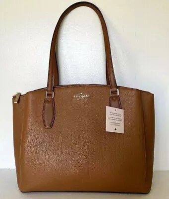 New Kate Spade Monet Large Triple Compartment Tote Warm Gingerbread / Dust Bag • $149.90