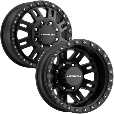 4-New 16  Vision 408 Manx2 Dually Wheels 16x6 8x6.5/8x165.1 Satin Black Rims • $926