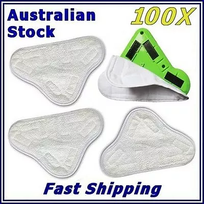 100x BULK LOT  New H20 H2O StickOn (X5 Steam Mop) Washable Pad Microfiber • $188