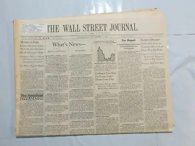 $39.99 • Buy Wall Street Journal December 2 1992 Construction Spending Tax Report Mosaic 8X